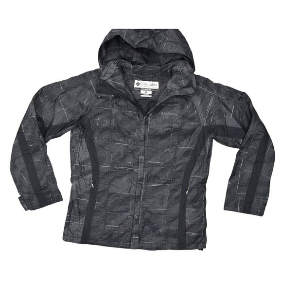 Columbia Omni Tech Interchange Women's Medium Gray Nylon Anorak Ski Jacket Zip - Picture 1 of 9